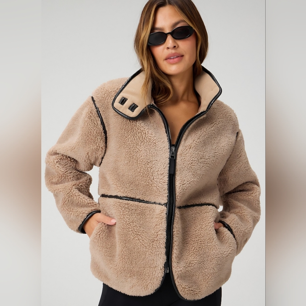 Fabletics Teddy Mid-Length Jacket